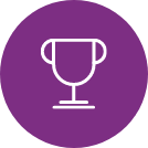 Purple circle with trophy icon