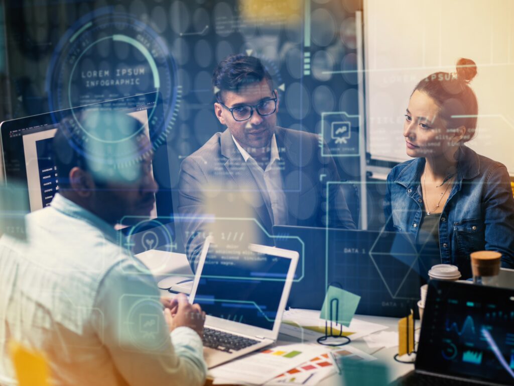 Visualization of cloud-based and automated data workflows ensuring secure data integration