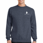 Port & Company Core Fleece Crewneck Heather Navy