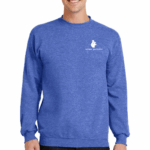 Port & Company Core Fleece Crewneck Heather Royal