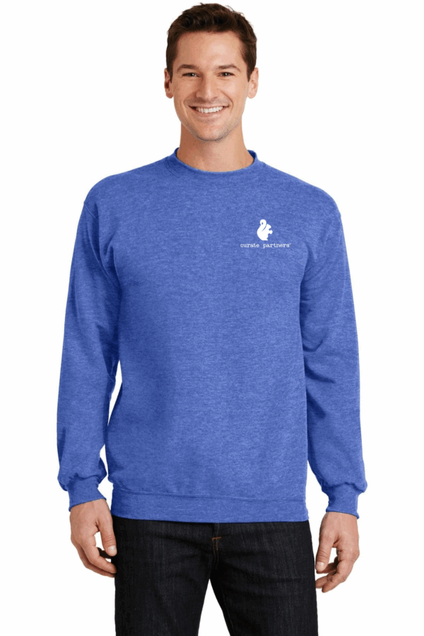Port & Company Core Fleece Crewneck Heather Royal