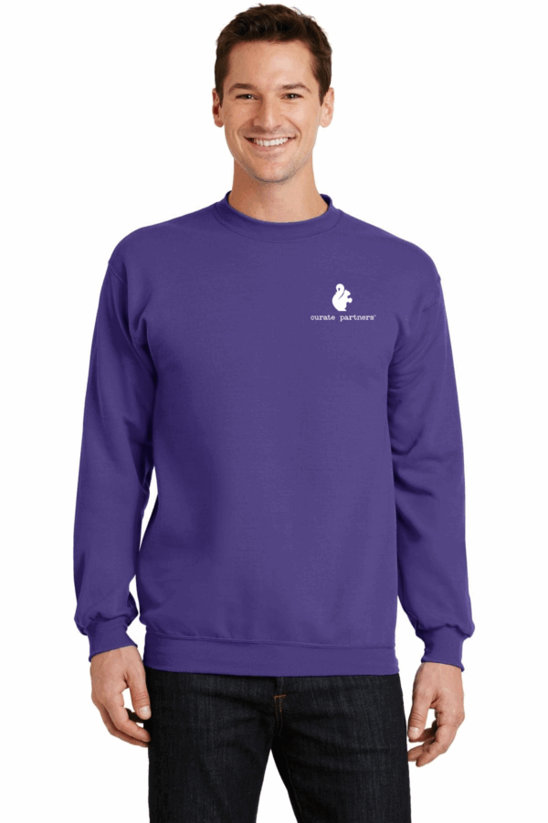 Port & Company Core Fleece Crewneck Purple