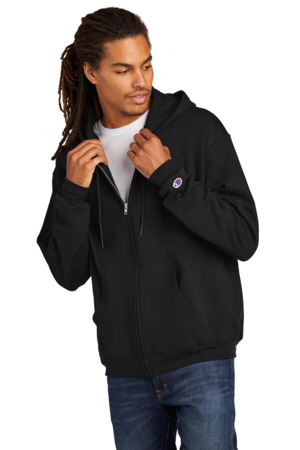 Champion Powerblend Fullzip Hoodie Black