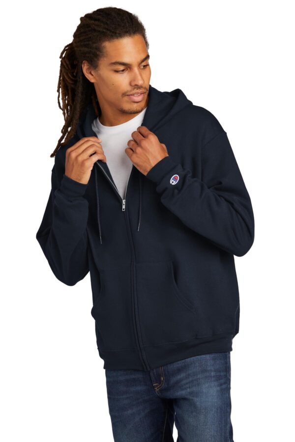 Champion Powerblend Fullzip Hoodie Navy