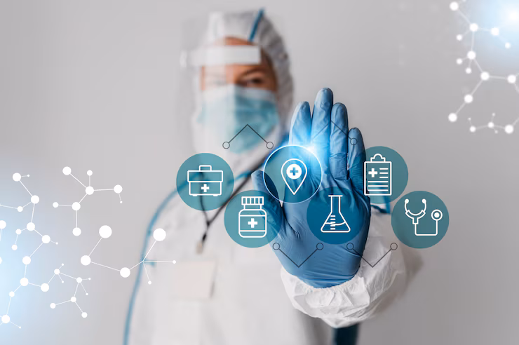 Medical staff using AI-enabled tools for compliance-related documentation and clinical process verification.