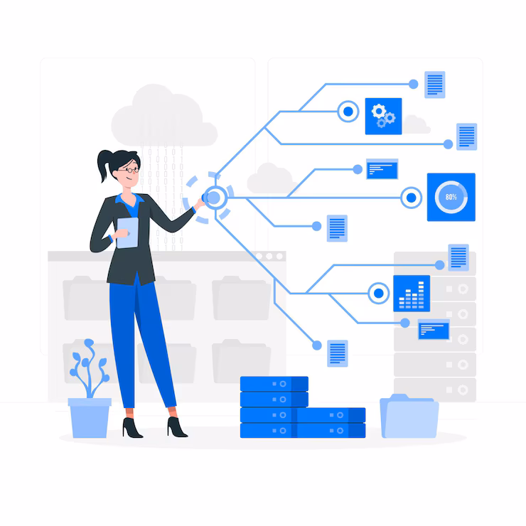 Illustration representing automation in finance