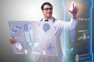 Infographic showing trends and anomalies in patient health data