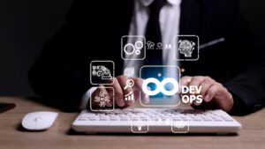 Automated DevOps pipeline integrating CI/CD with ML model deployment processes.